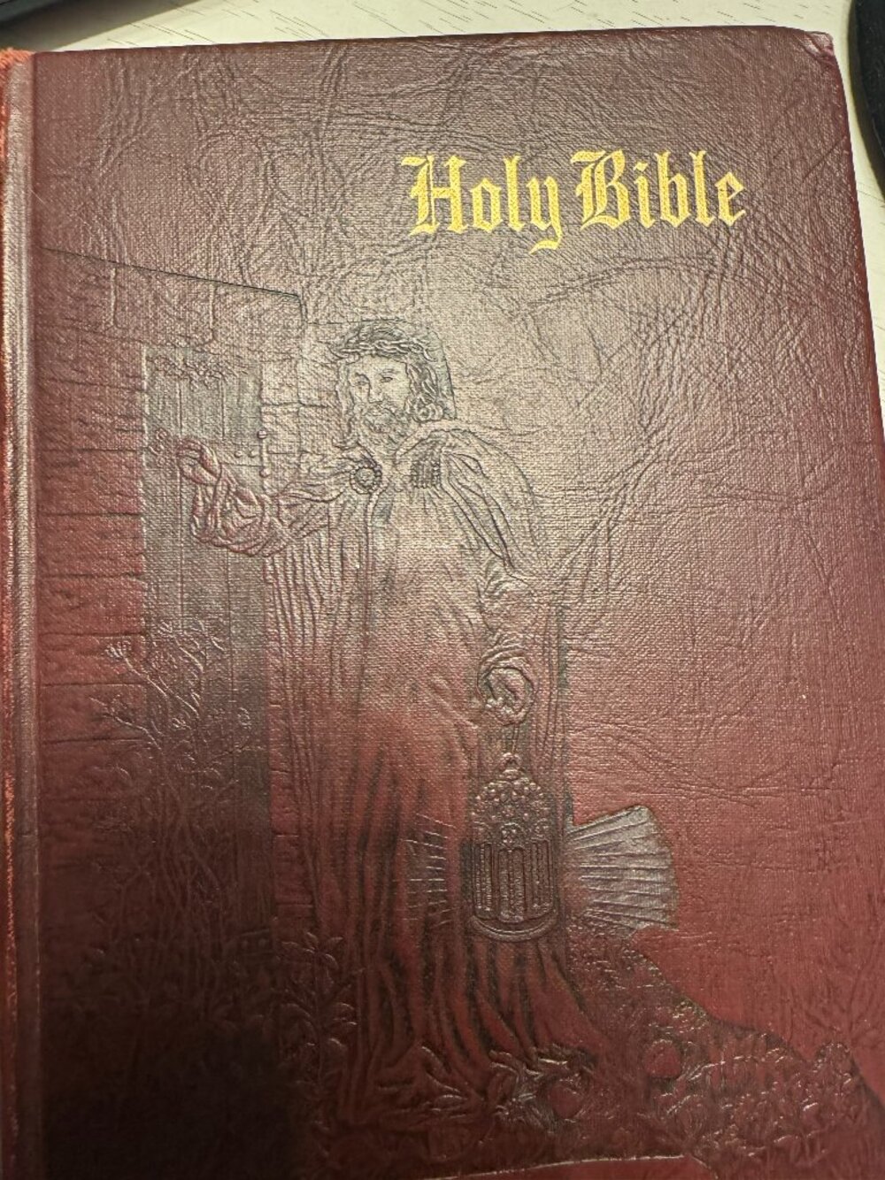 Vintage "Holy Bible LIght of the World" edition, published in 1954